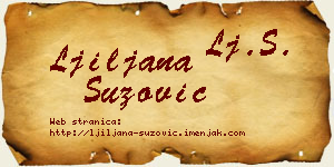 Ljiljana Suzović vizit kartica